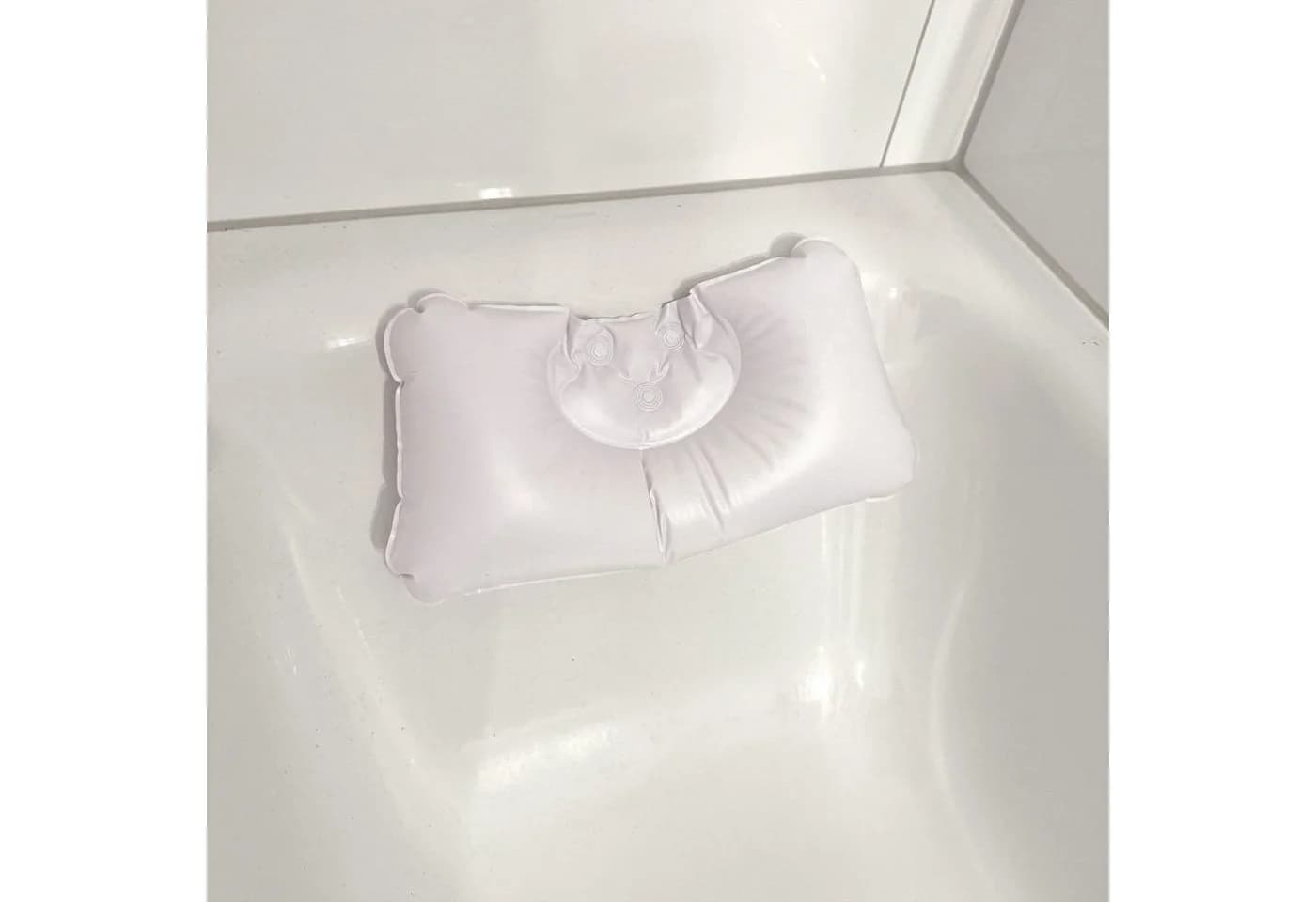 HAC24 Badewannenkissen Aufblasbar mit Saugnäpfen Weiß - Bild 3