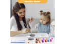 Coradoma Kreativset Steine zum Bemalen DIY Set 10 Steine + 2 Leuchtsteine Bild 5