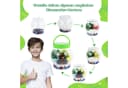 Coradoma Kreativset Terrarium Kit mit LED Nachtlampe und 2 Figuren Bild 5