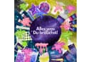 Coradoma Kreativset Galaxy Slime Kit DIY mit Glow in the dark Pulver Bild 1
