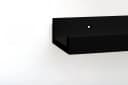 Coradoma Deko-Wandregal 2er Set Holz Schwarz Modern Bild 1