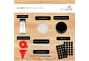 Coradoma Gewürzgläser Set 24-tlg. Glas Eckig mit Zubehör Bild 1