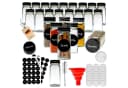 Coradoma Gewürzgläser Set 24-tlg. Glas Eckig mit Zubehör Bild 2