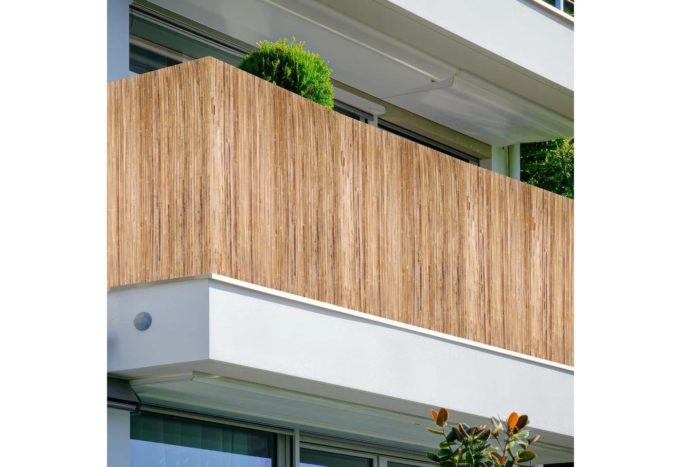 Coradoma Bambusmatte Sichtschutz Zaun für Balkon Garten Terrasse - Bild 3