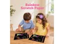 Coradoma Malvorlage Regenbogen Kratzpapier Set 50 Bögen zum Zeichnen Magic Kratzbilder Bild 4