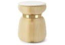Lyveo Tritthocker Papierhocker Klapphocker Faltbar 36x42cm Beige Bild 2