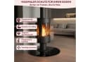 HOOZ Funkenschutzplatte ESG Glas Schwarz Ø90cm Bild 3
