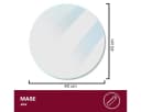 HOOZ Servierplatte Glasablage Ø 40 cm Transparent ESG Glas Bild 1