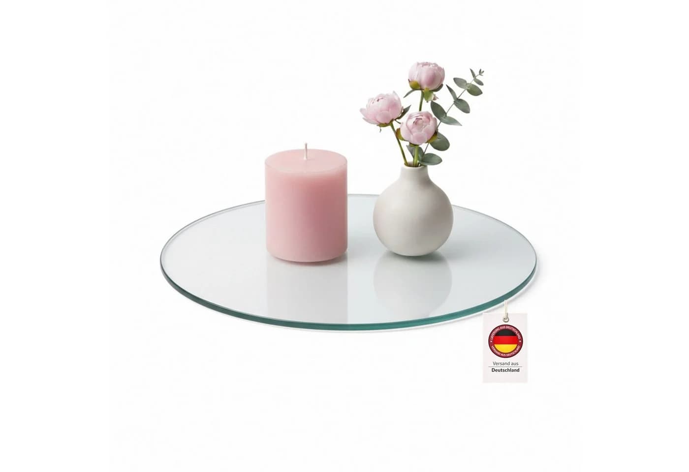 HOOZ Servierplatte Glasablage Ø 40 cm Transparent ESG Glas - Bild 2