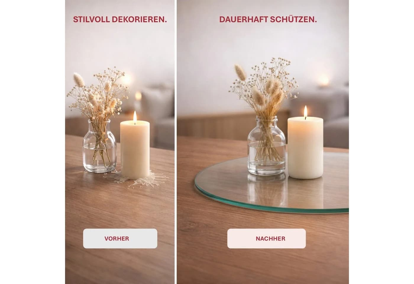 HOOZ Servierplatte Glasablage Ø 40 cm Transparent ESG Glas - Bild 5