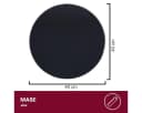 HOOZ Servierplatte Glasablage Ø 40 cm Schwarz ESG Glas Bild 1