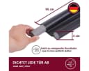 HOOZ Zugluftstopper für Türen Schwarz PU Leder Türdichtung Bild 1