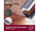 HOOZ Zugluftstopper für Türen Schwarz PU Leder Türdichtung Bild 4