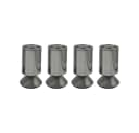HOOZ Möbelfuß 4er Set Chrom Höhenverstellbar Silber Bild 2