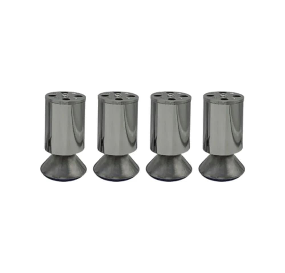 HOOZ Möbelfuß 4er Set Chrom Höhenverstellbar Silber - Bild 2