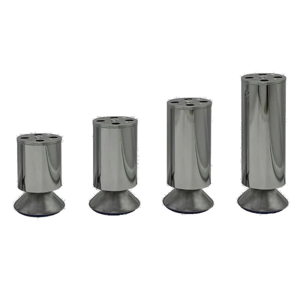 HOOZ Möbelfuß 4er Set Chrom Höhenverstellbar Silber - Bild 4