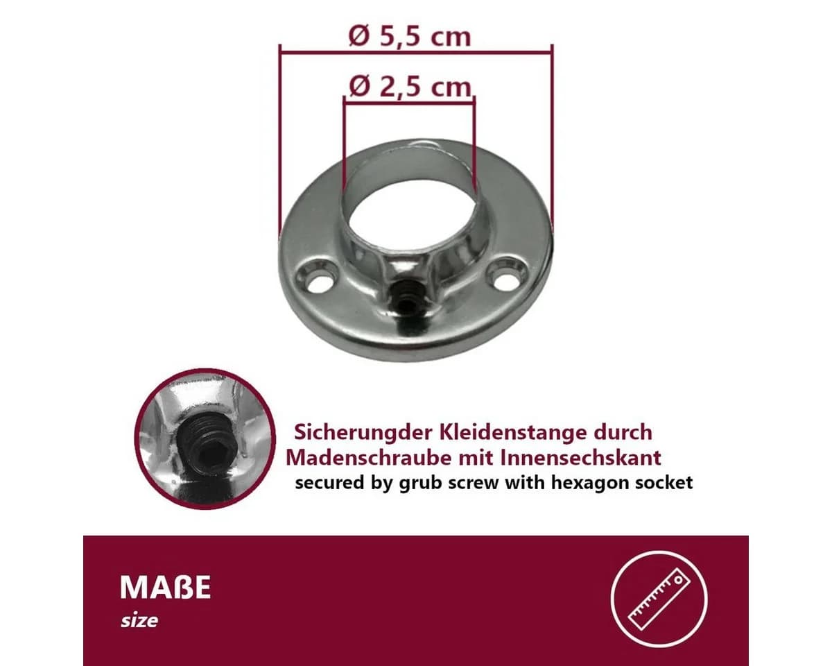 HOOZ Kleiderstange Chrom Metall - Bild 5