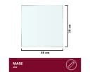 HOOZ Tischplatte Glasplatte ESG Klarglas 6 mm Bild 1