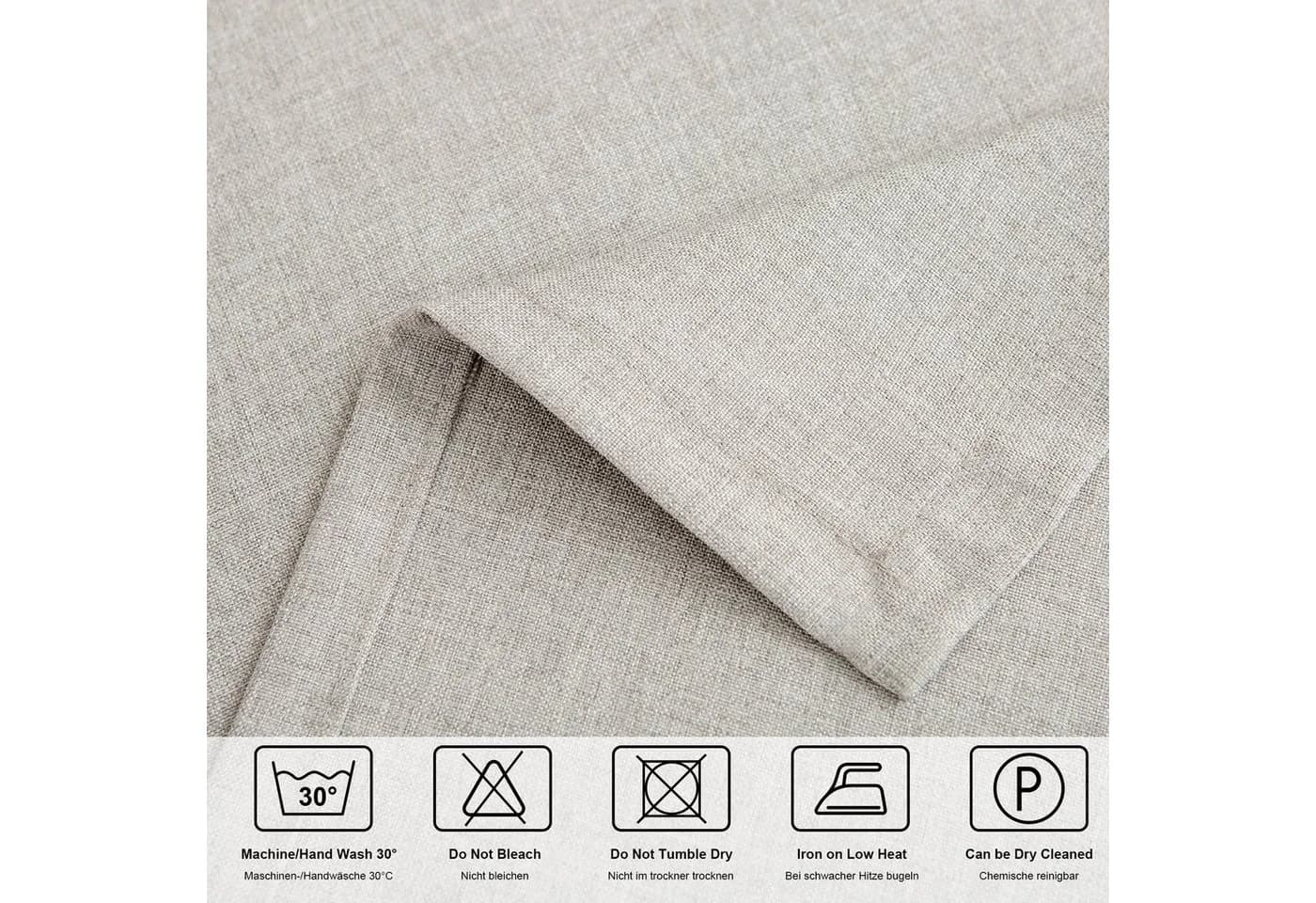 Simurq Tischläufer Modern Grau Abwaschbar & Fleckenabweisend - Bild 5