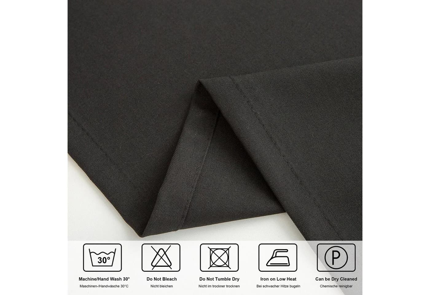 Simurq Tischläufer Schwarz Modern Outdoor Indoor Abwaschbar - Bild 5