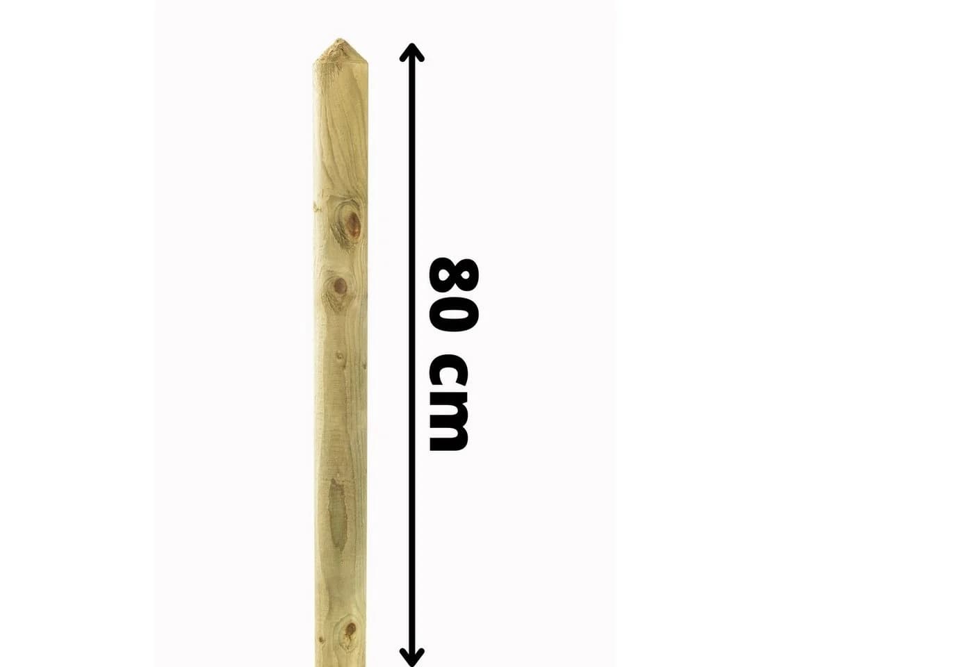 Mega-Holz Zaunlatten Halbpalisade Kiefer Grün Imprägniert 20 Stk. - Bild 4