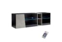 Mondeer Lowboard LED TV-Schwarz Grau 140cm Bild 2