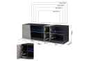 Mondeer Lowboard LED TV-Schwarz Grau 140cm Bild 5