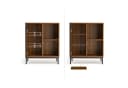 Mondeer Sideboard Kommode Braun Schwarz Ausschnitt Metalltüren Bild 4