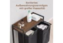 Mondeer Wäschekorb Metallgestell Schwarz 2x50L mit Rollen Bild 4