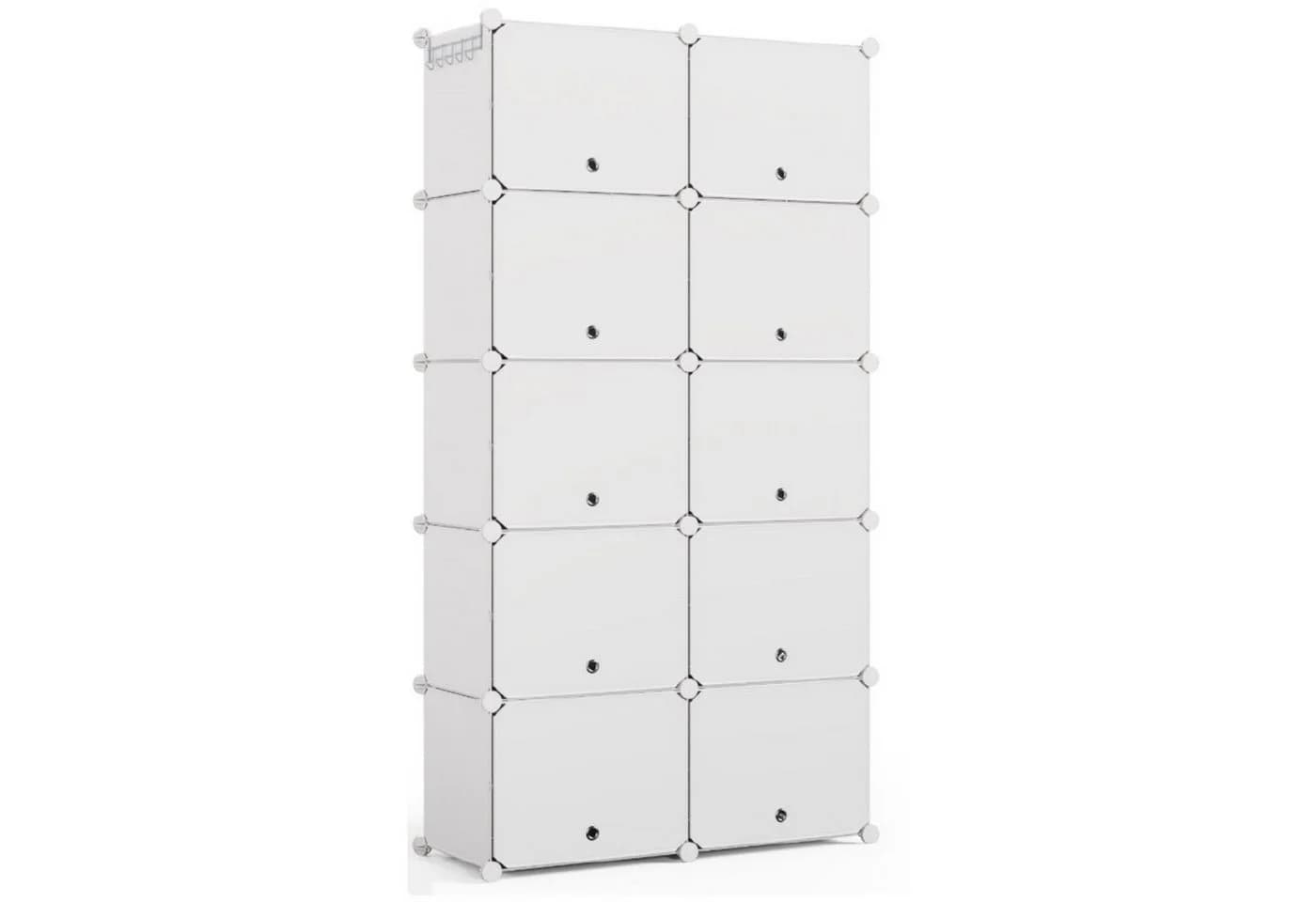 Mondeer Schuhregal Kunststoff-Schuhschrank 40 Paar Schuhe - Bild 2