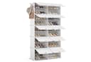 Mondeer Schuhregal Kunststoff-Schuhschrank 40 Paar Schuhe Bild 3