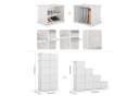 Mondeer Schuhregal Kunststoff-Schuhschrank 40 Paar Schuhe Bild 5