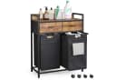 Mondeer Wäschekorb Metallgestell 2 x 50 L Schwarz Bild 3