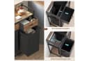 Mondeer Wäschekorb Metallgestell 2 x 50 L Schwarz Bild 5