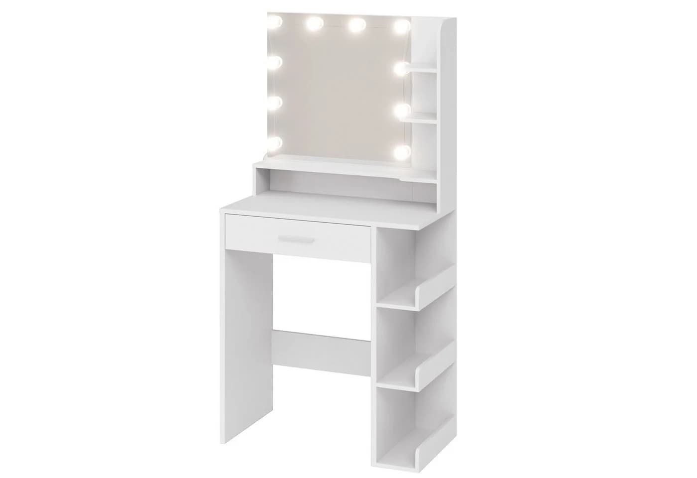 Mondeer Schminktisch Kosmetiktisch Weiß mit LED-Lichtkugeln - Bild 2