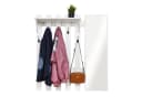 Mondeer Garderoben-Set (2-St) mit Schuhbank, Garderobenpaneel mit Spiegel und 5 Haken Bild 3