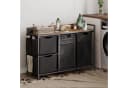 Mondeer Wäschekorb Metallgestell 4 Säcke 150L Schwarz Bild 1