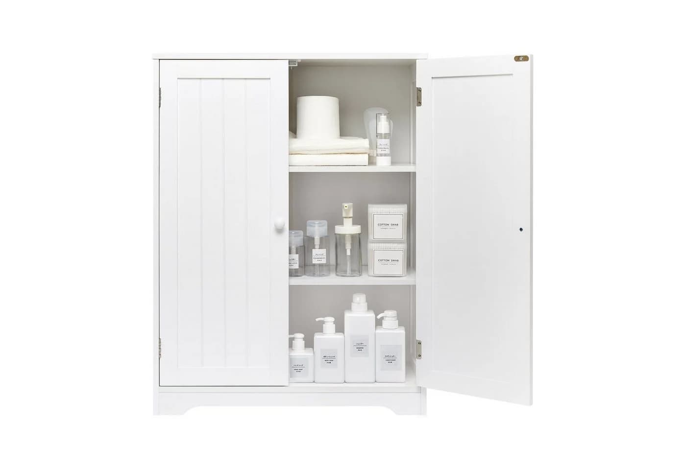 Mondeer Badkommode Badezimmerschrank Weiß - Bild 4