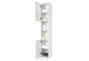 Mondeer Hochschrank Badschrank Weiß 2 Hochglanz Türen Bild 4