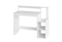 Mondeer Schreibtisch Computertisch mit Monitorhalterung 110x48x93 cm Weiß Bild 3