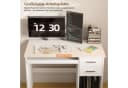 Mondeer Schreibtisch Computertisch mit 2 Schubladen & Tastaturauszug Bild 3