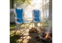 Mondeer Campingstuhl 2er Set Blau Klappstuhl mit Kissen Bild 1