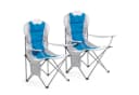 Mondeer Campingstuhl 2er Set Blau Klappstuhl mit Kissen Bild 2