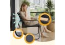 Mondeer Balkonset Gartenmöbel Set 4-tlg Schwarz Mesh-Gewebe Bild 5
