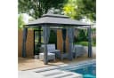 Mondeer Gartenpavillon 3x4m mit Seitenteilen und Metallrahmen Bild 1
