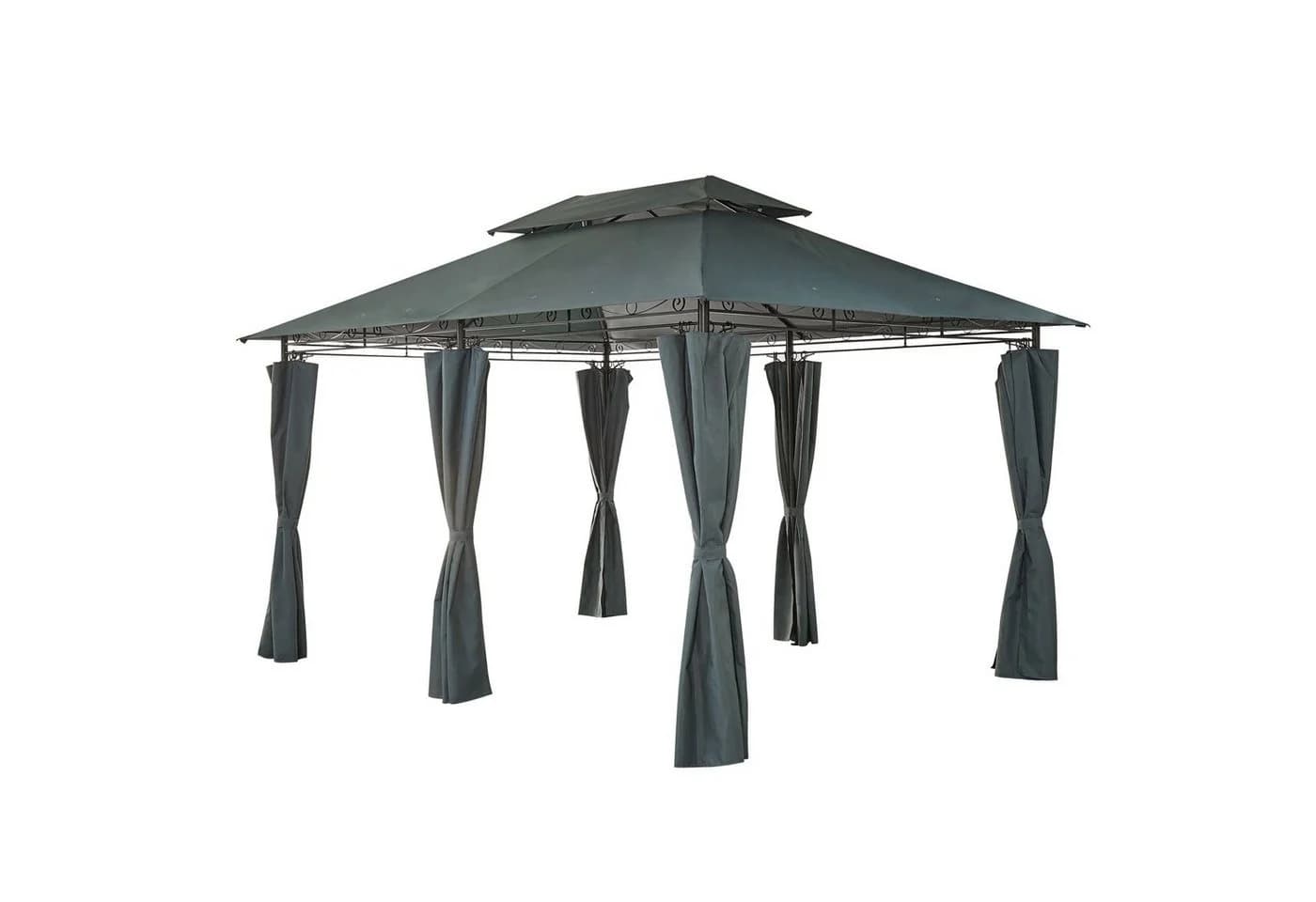 Mondeer Gartenpavillon 3x4m mit Seitenteilen und Metallrahmen - Bild 3