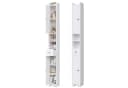 Mondeer Hochschrank Badschrank Weiß mit Schubladen Bild 2