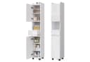 Mondeer Hochschrank Badezimmer Weiß Hochglanz Bild 2