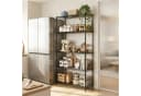 Mondeer 5-stufiges Metallregal mit Rollen und PP-Trennwand Bild 1