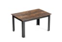 Mondeer Esstisch Modern Rechteckig Schwarz/Weiß/Grau Holzoptik Bild 2